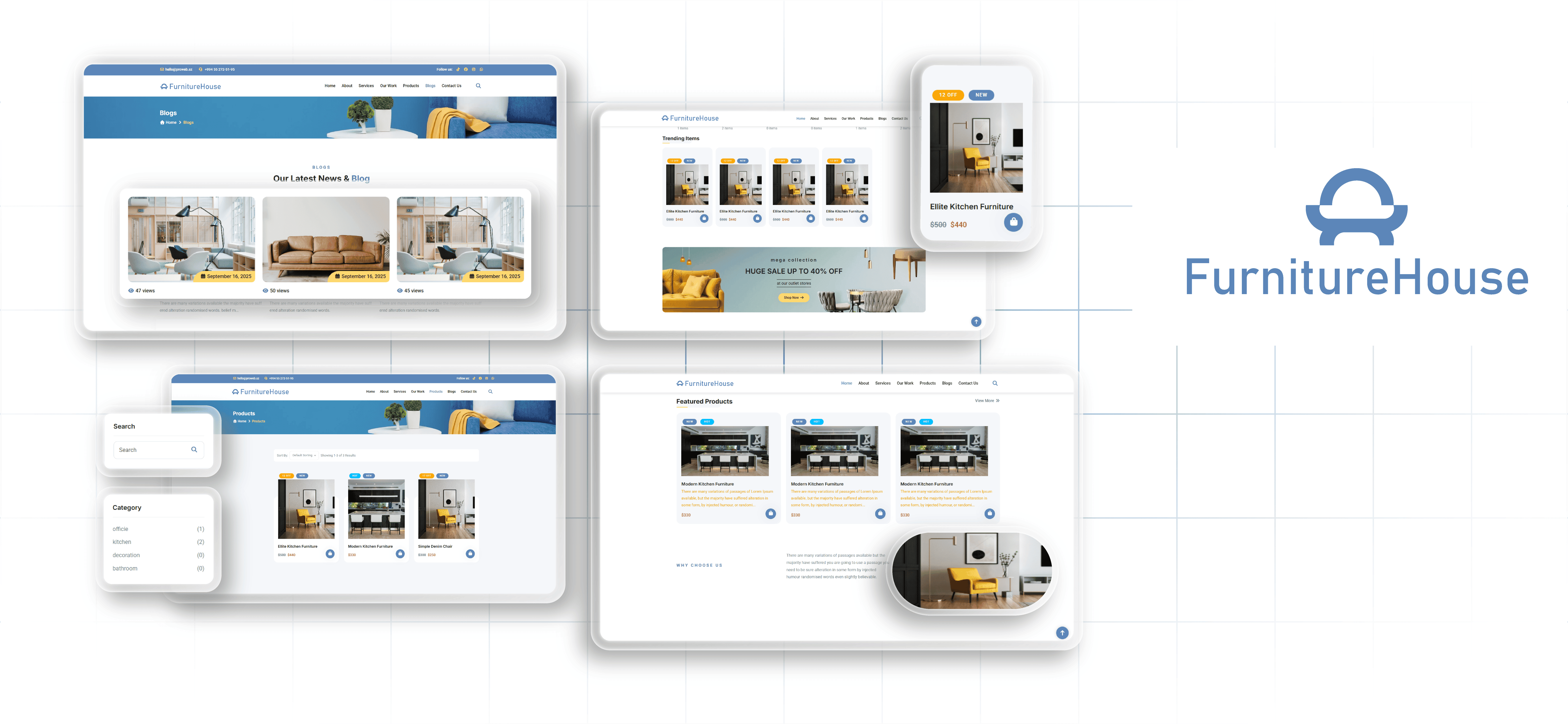 Development of an E-Commerce Platform and Website for Furniturehouse, a Company Specializing in Furniture Restoration and Sales in the USA