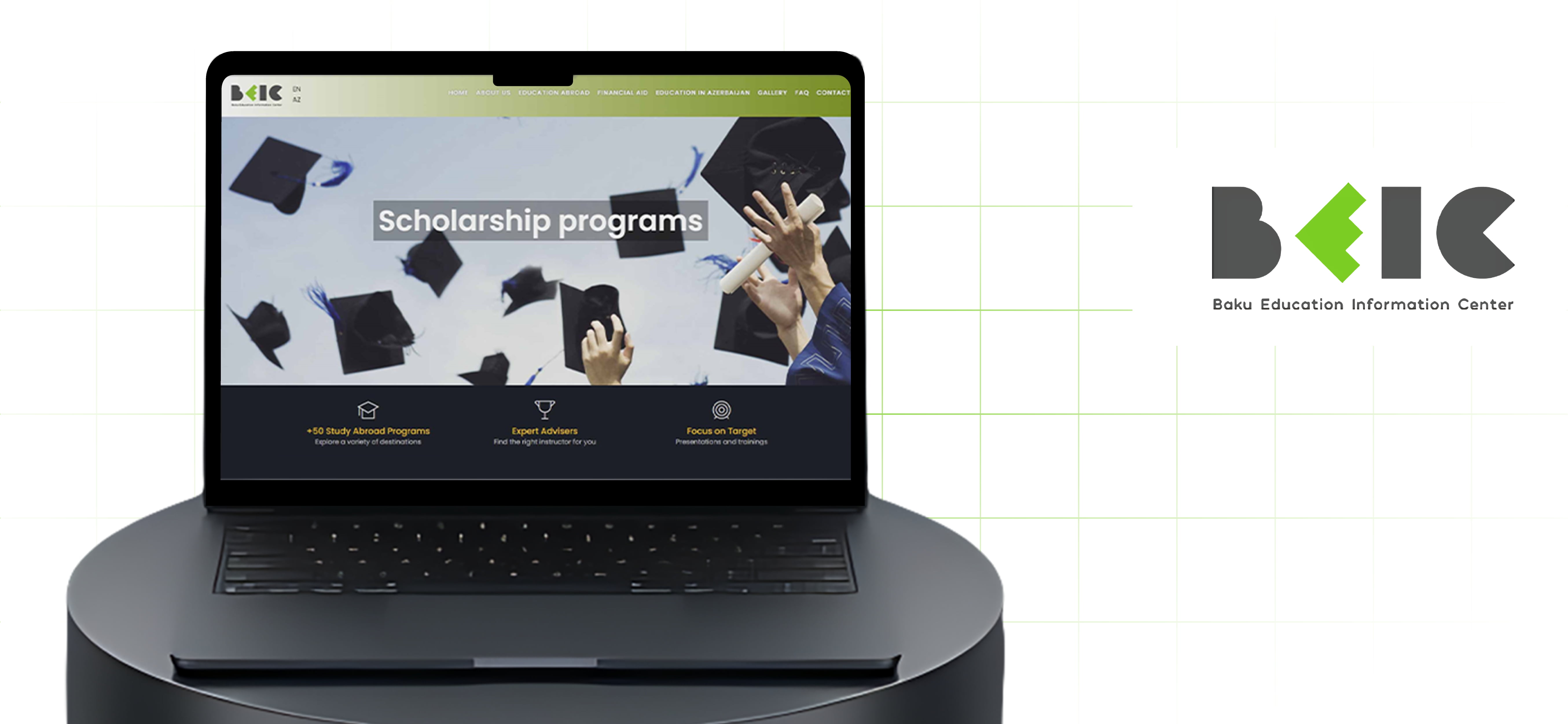 Разработка корпоративного сайта для Baku Education Information Center (BEIC)