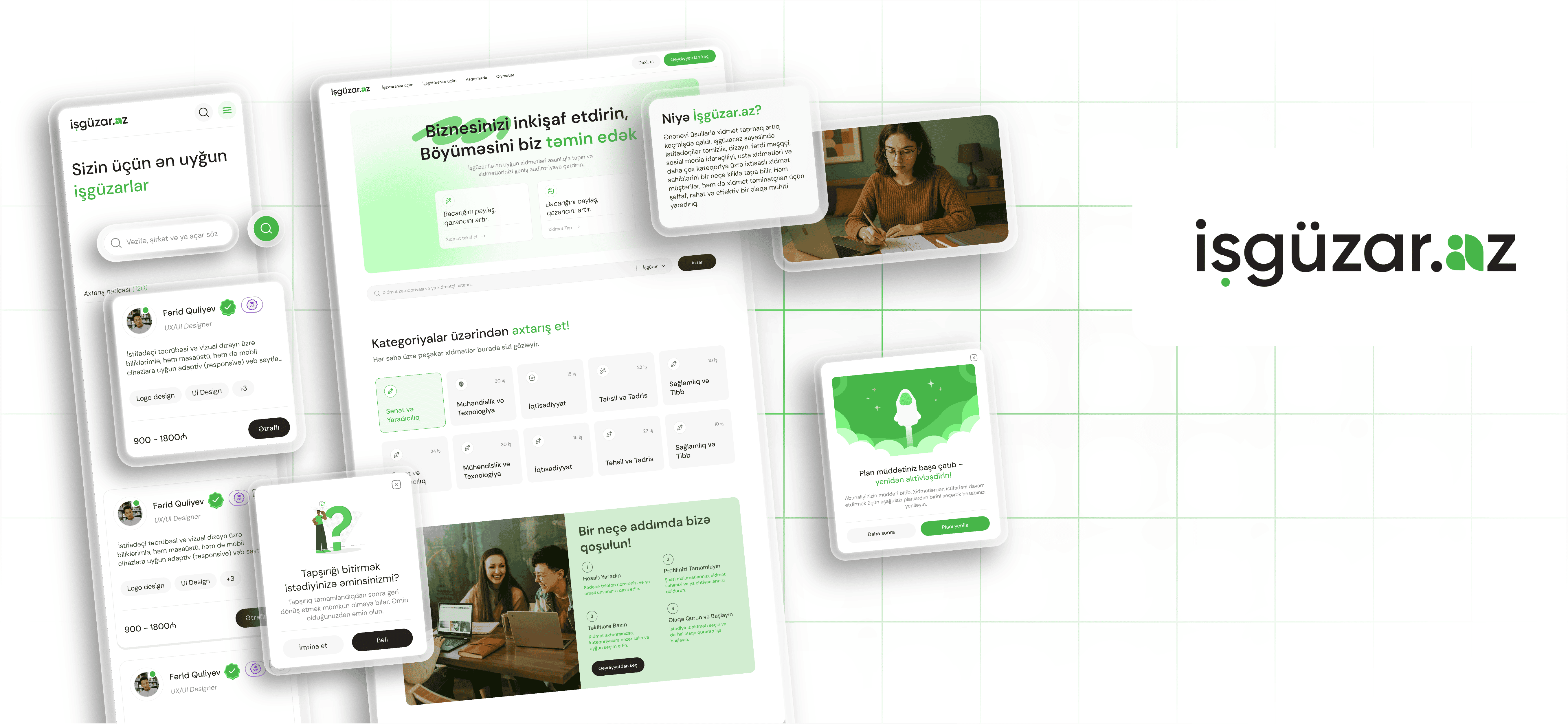 İşgüzar.az - Development of a Digital Platform for Freelancers and Service Listings
