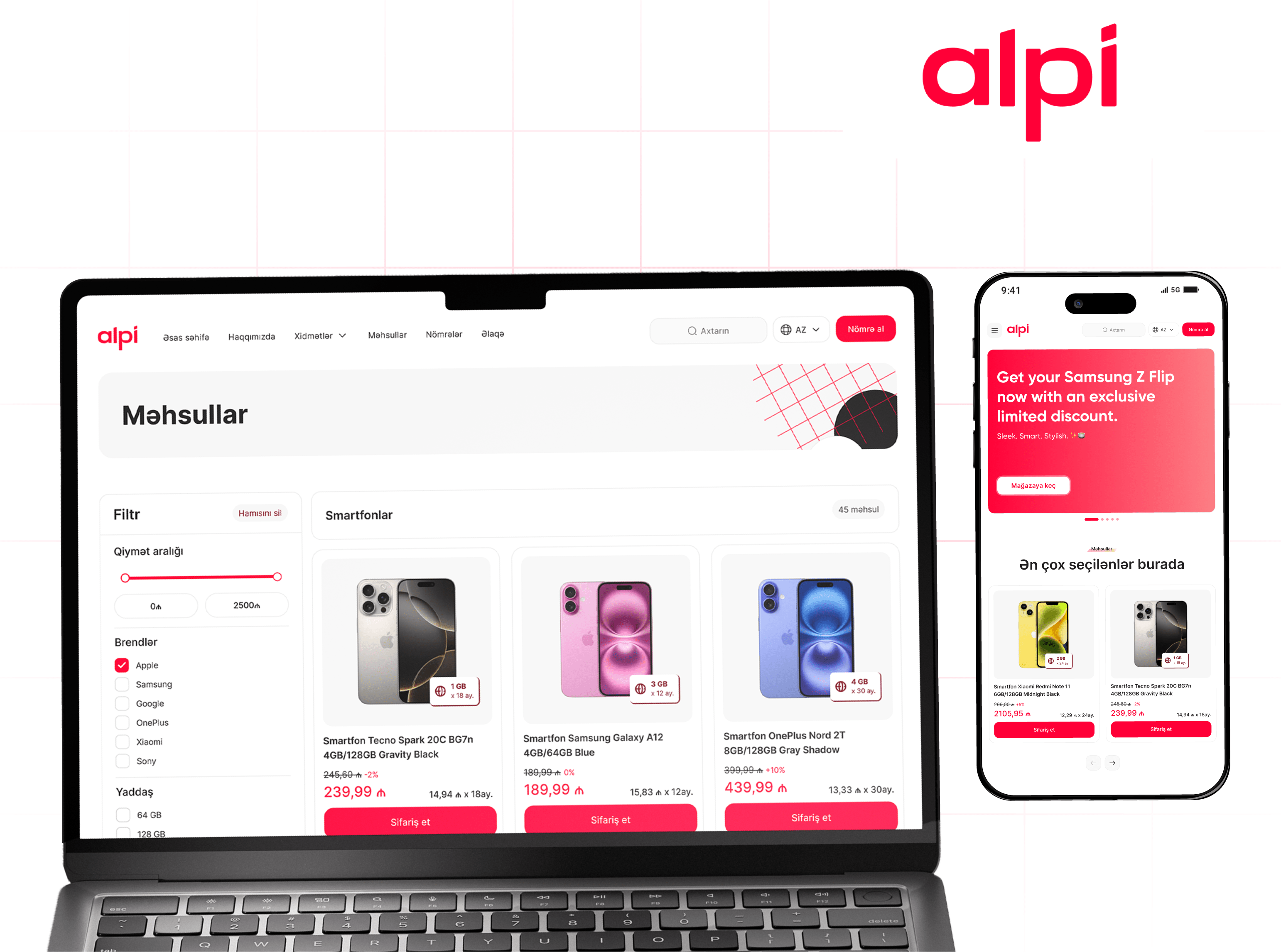 Alpimobile.az — Онлайн-платформа продаж Alpi Agency