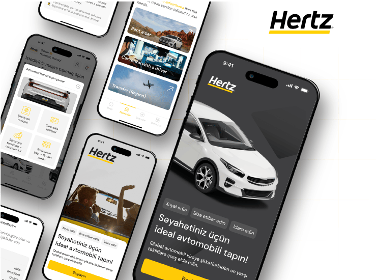 Разработка мобильного приложения для Hertz Азербайджан
