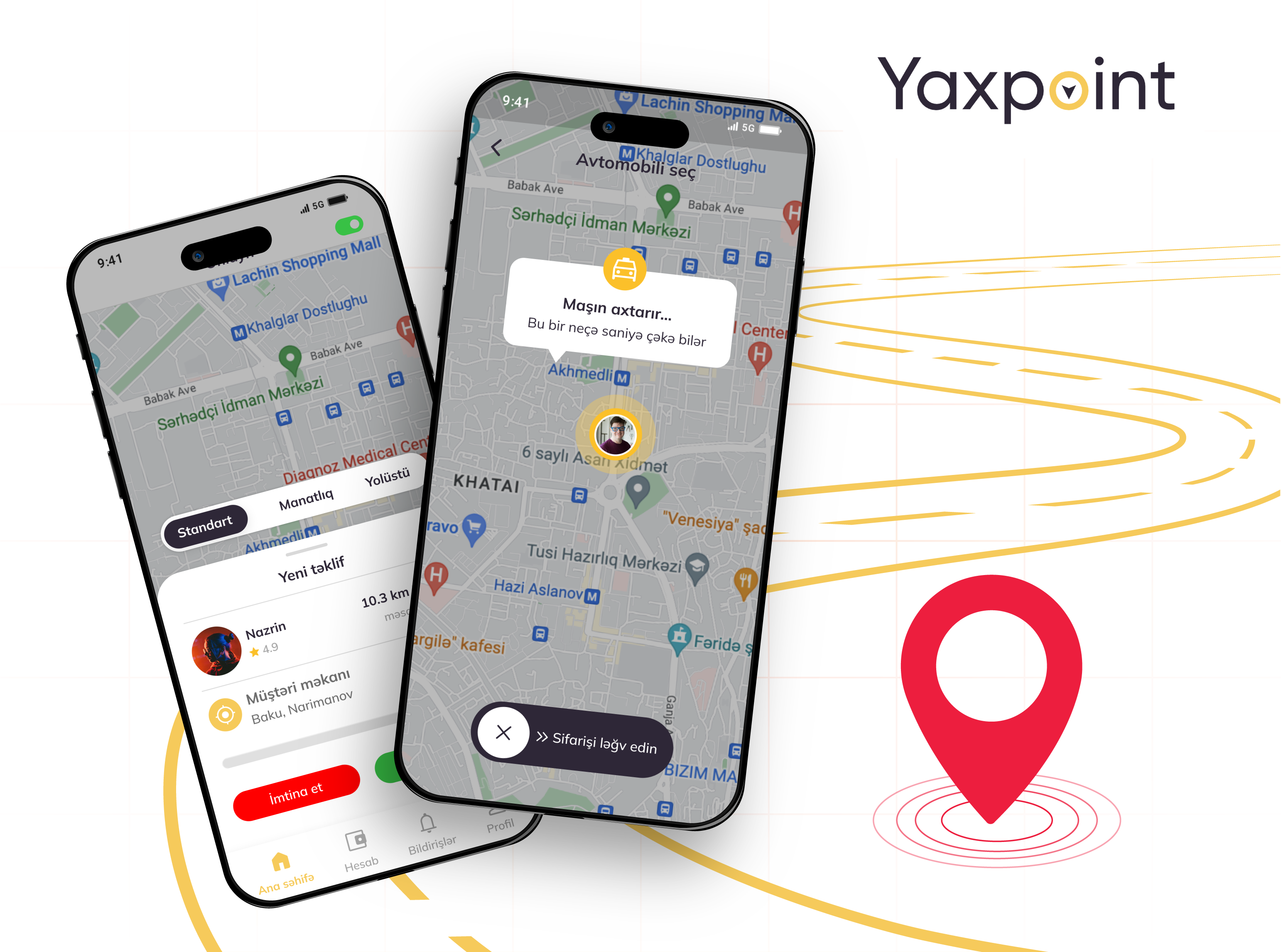 Yax – Yeni Nəsil Taksi Xidməti üçün Mobil Tətbiqin Hazırlanması